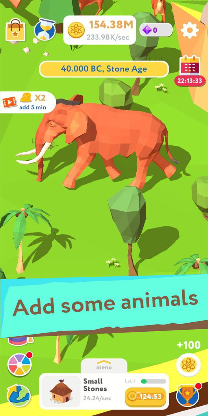 شاشة Evolution Idle Tycoon 3