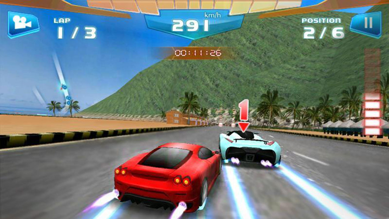 شاشة Fast Racing 3D 1