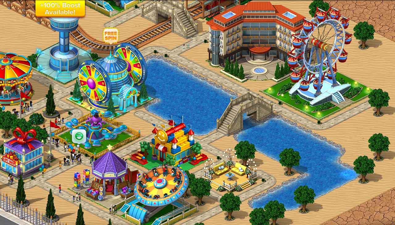 شاشة الجوال RollerCoaster Tycoon 4 3