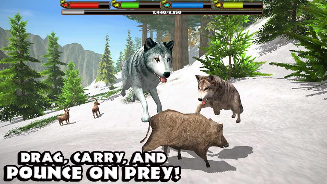 شاشة Ultimate Wolf Simulator 2
