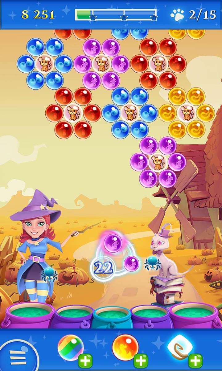 شاشة Bubble Witch 2 Saga 5