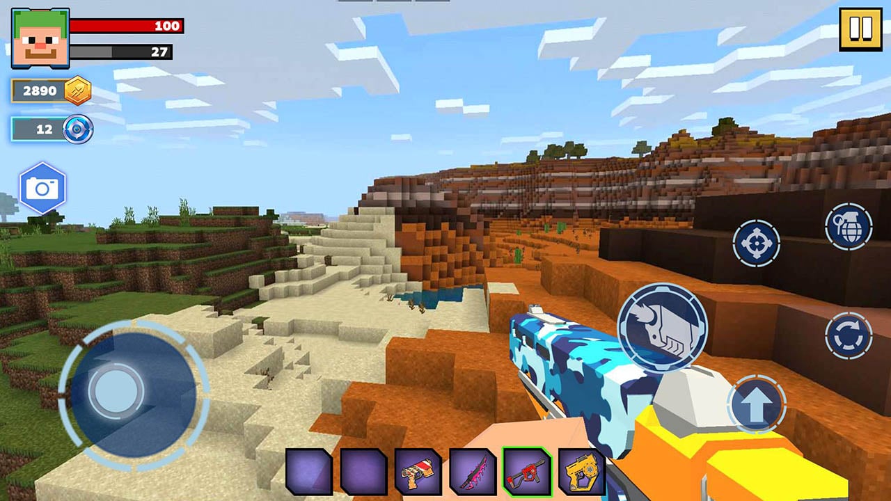 شاشة Fire Craft 3D Pixel World 3