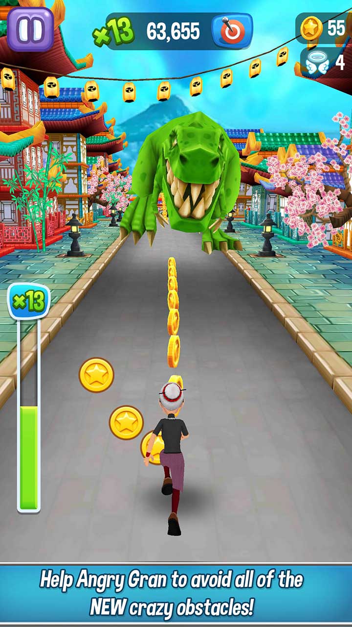 شاشة Angry Gran Run 4