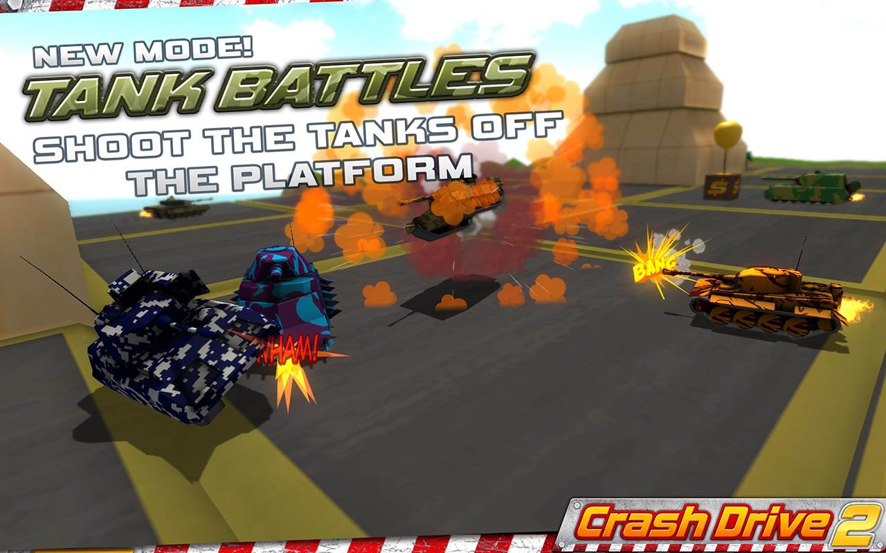 شاشة Crash Drive 2 3D Racing Cars 2