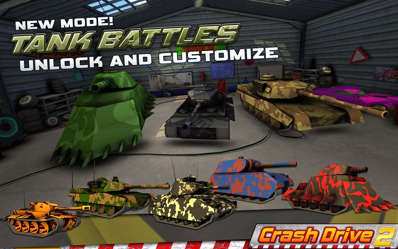 شاشة Crash Drive 2 3D Racing Cars 3