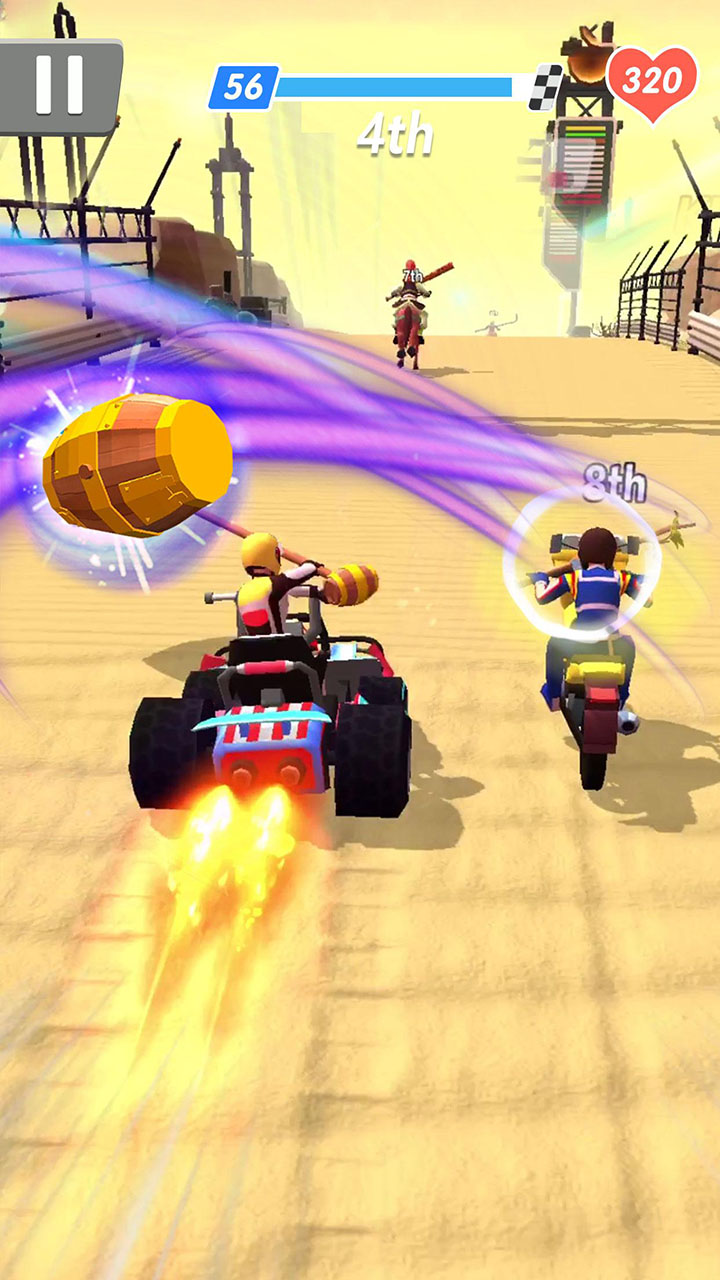 شاشة Racing Smash 3D 1