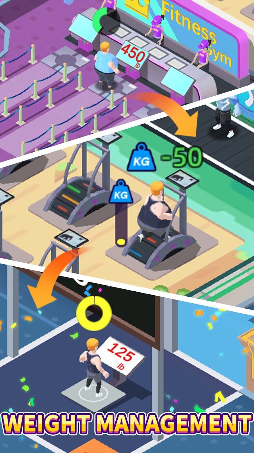 شاشة نادي اللياقة البدنية Tycoon 4