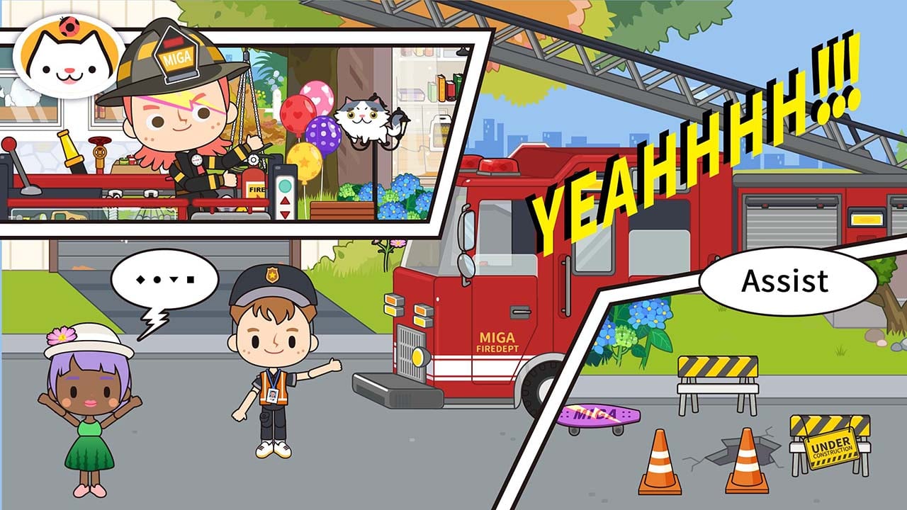 شاشة Miga Town My Fire Station 1