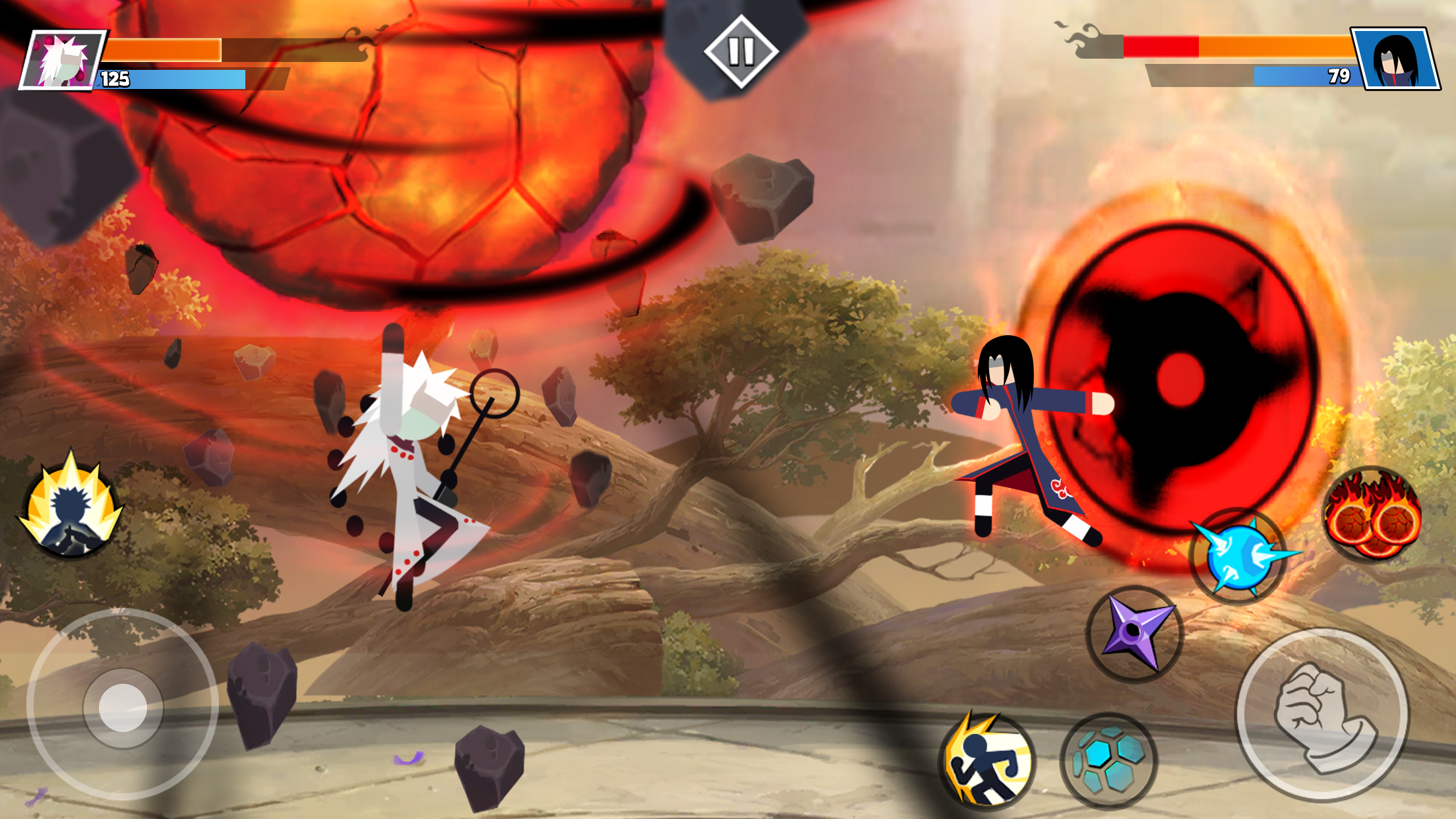 شاشة القتال Stickman Shinobi 3