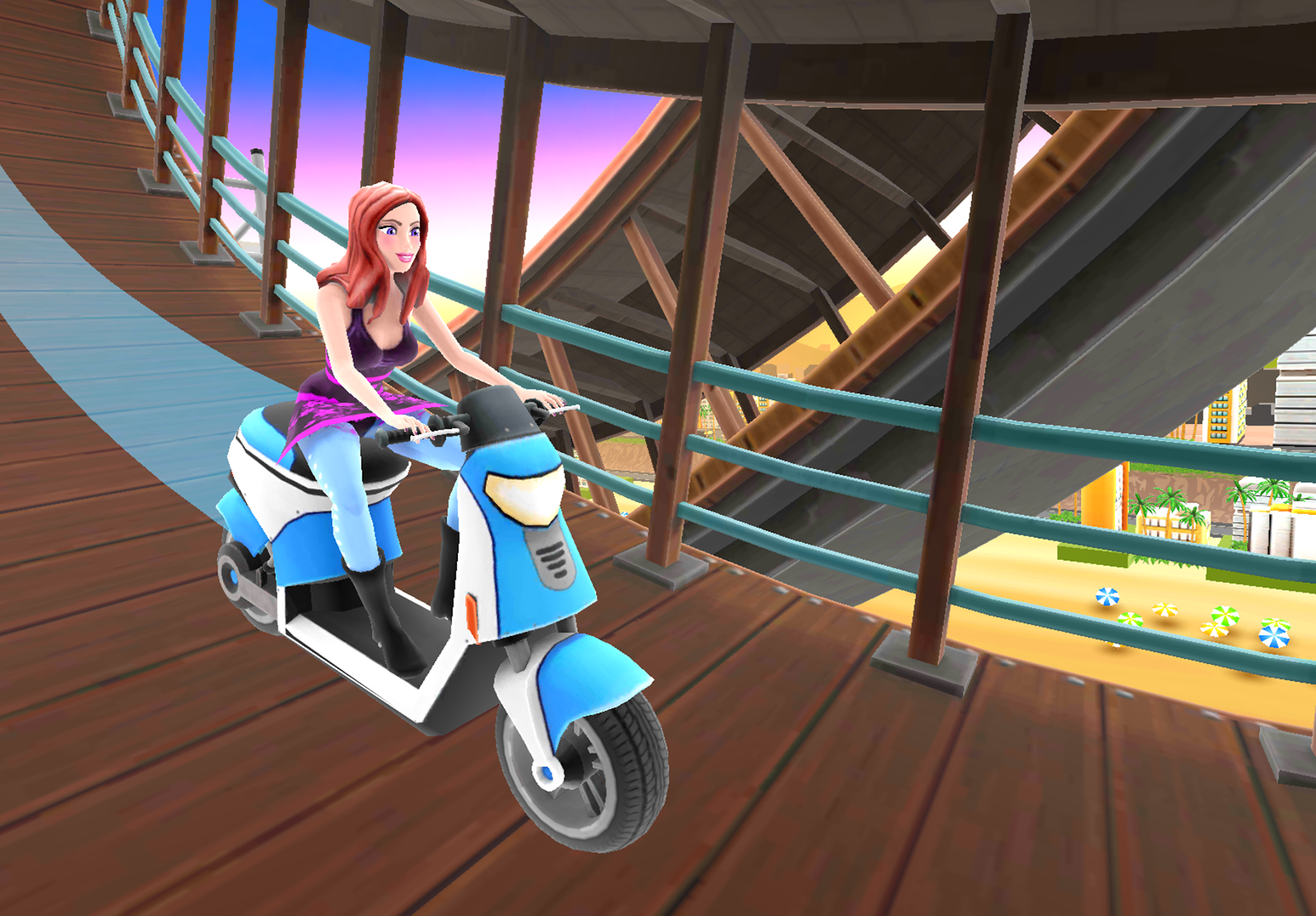 شاشة سباق Uphill Rush 2 USA Racing 4