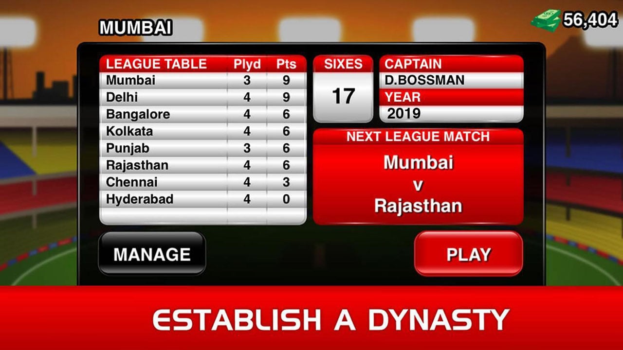 شاشة Stick Cricket Premier League 3