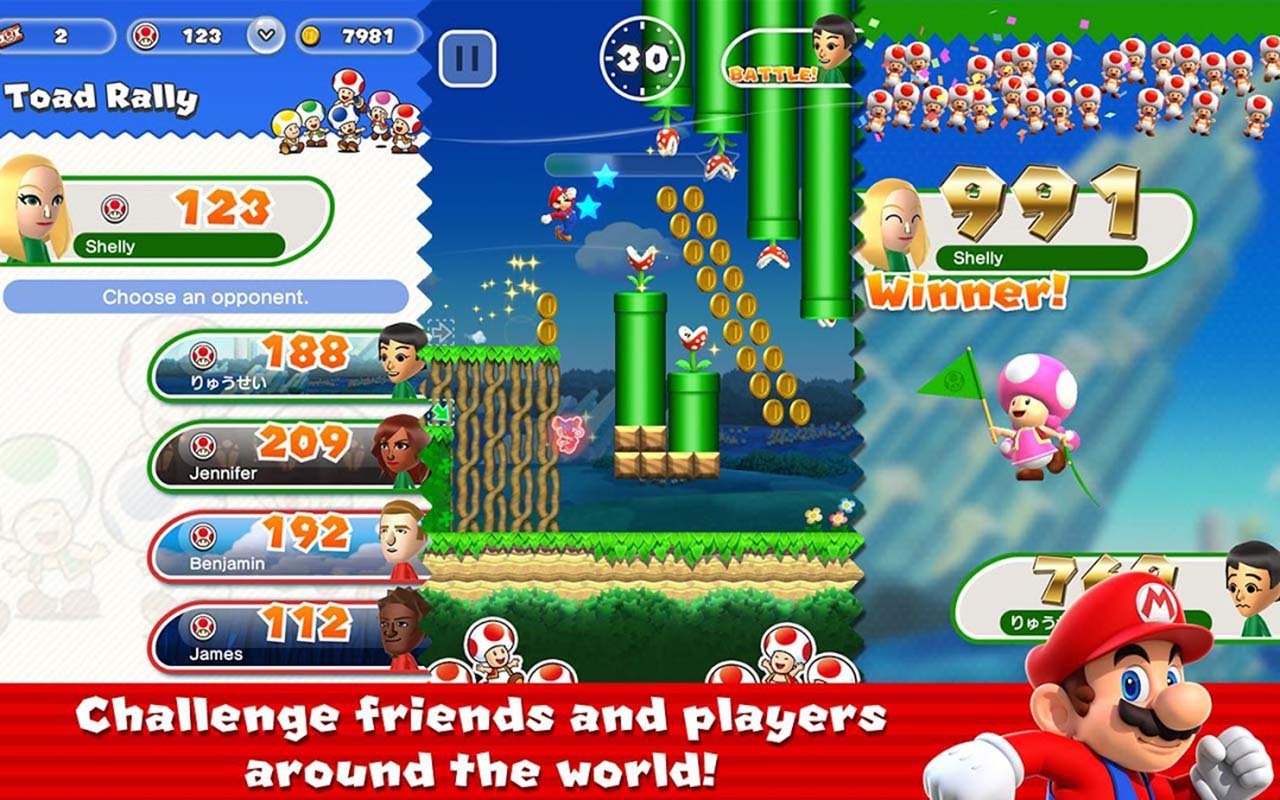 شاشة Super Mario Run 1