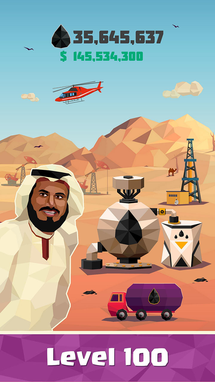 شاشة Idle Oil Tycoon 2