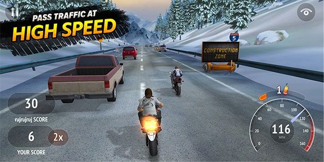Highway Rider Motorcycle Racer لقطة الشاشة 1