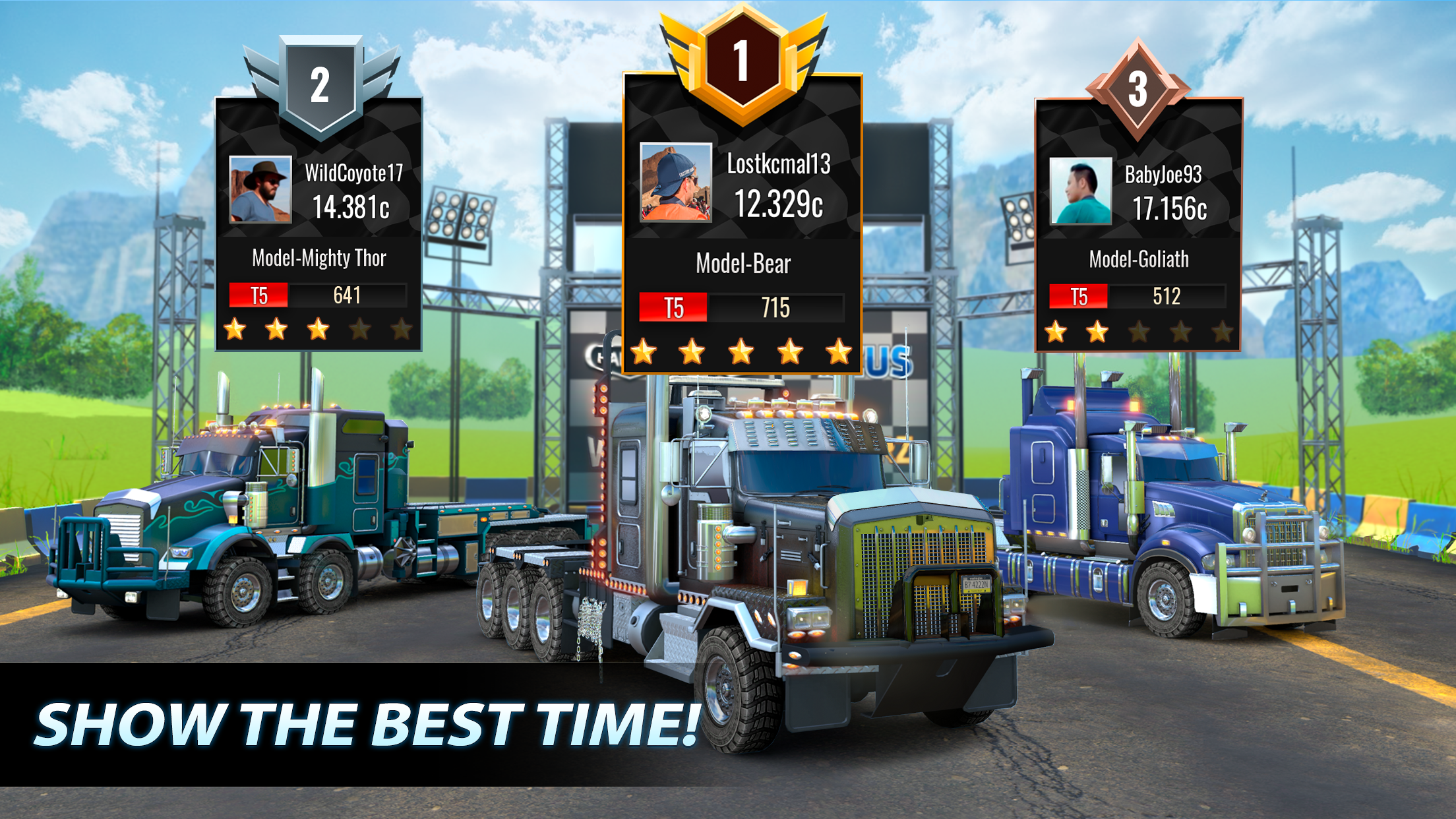 شاشة Big Rig Racing 2