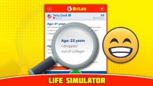 ملصق BitLife Life Simulator