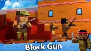 ملصق Block Gun