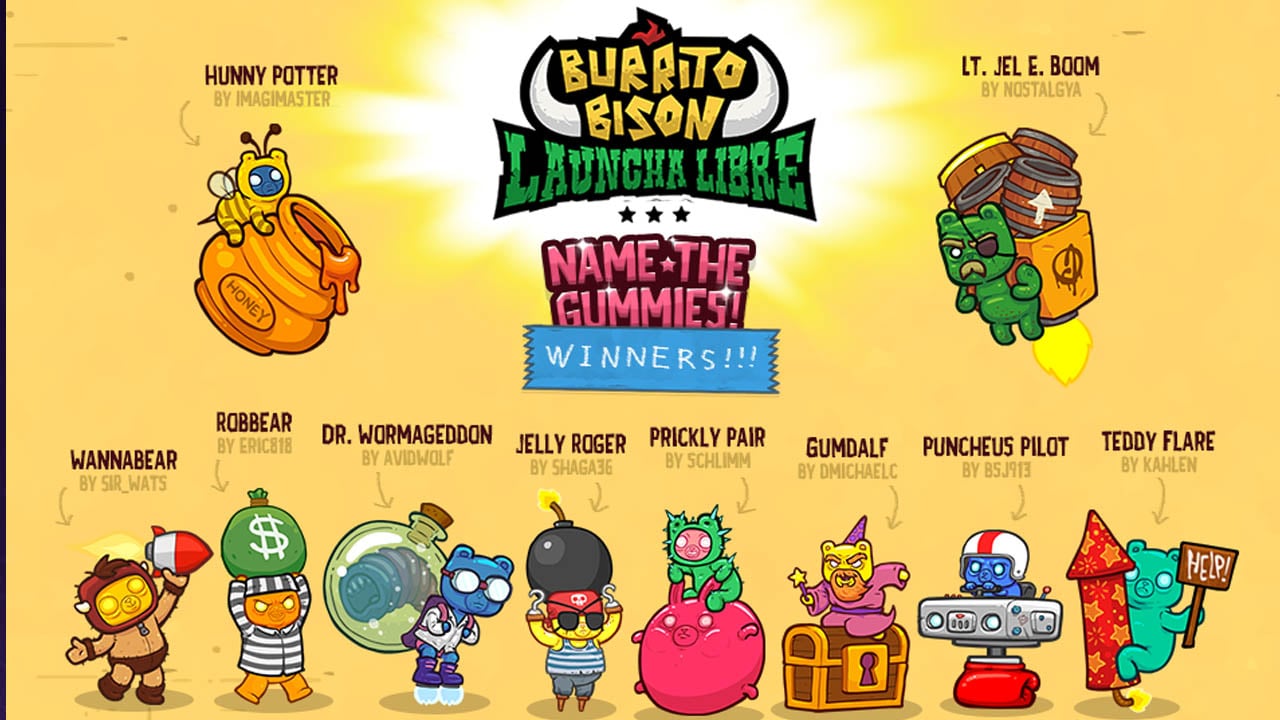 ملصق Burrito Bison Launcha Libre