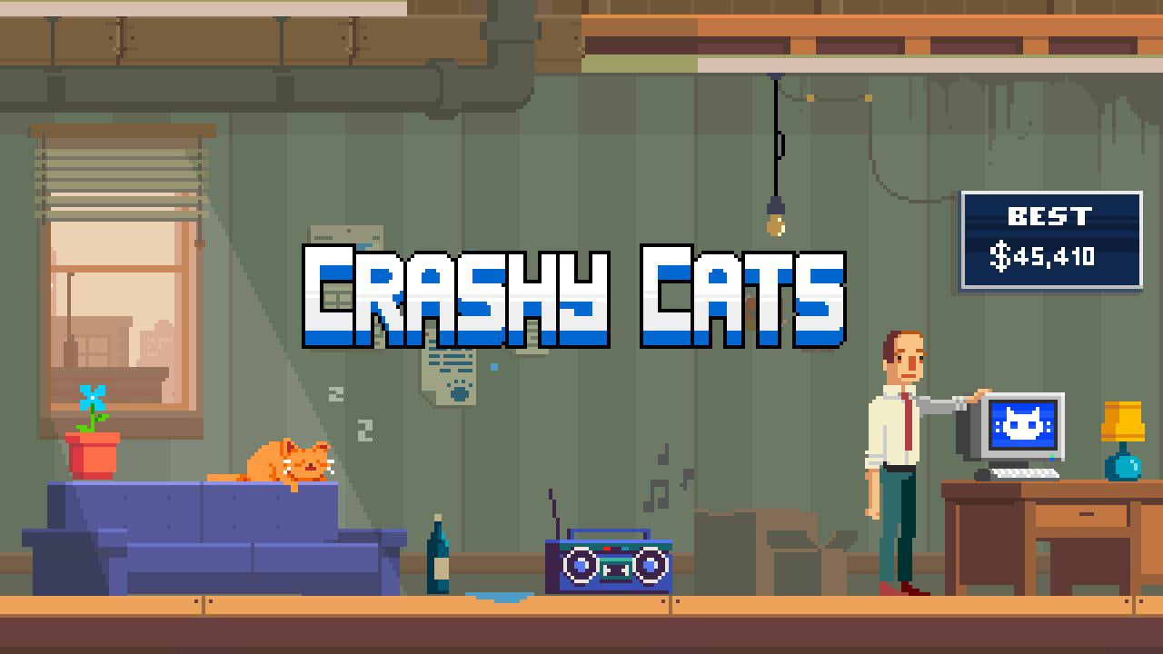 ملصق Crashy Cats