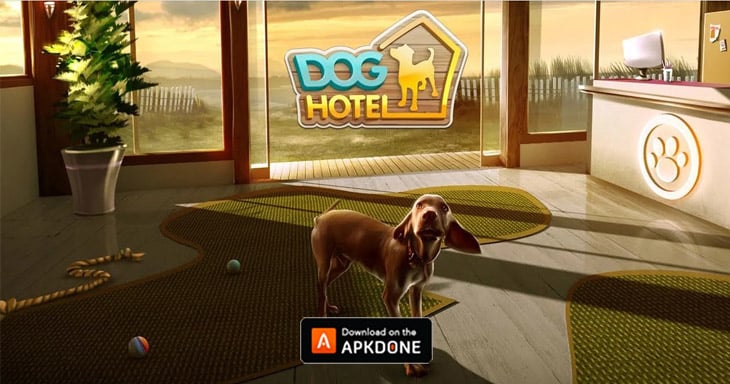 ملصق لعبة فندق الكلب
