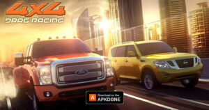 ملصق Drag Racing 4x4