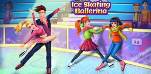 التزلج على الجليد راقصة اللعبة الباليه ملصق