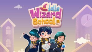 ملصق مدرسة Idle Wizard