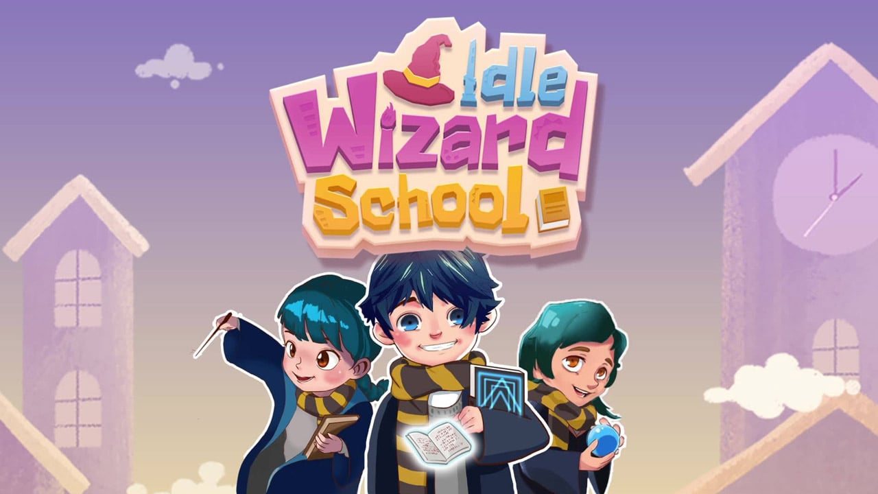 ملصق مدرسة Idle Wizard