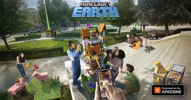 ملصق Minecraft Earth