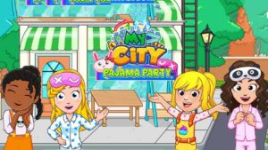 ملصق My City Pajama Party