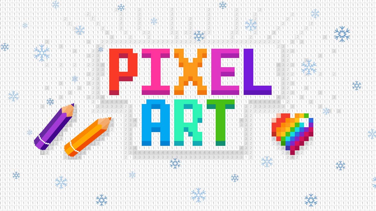 ملصق Pixel Art Color حسب الرقم