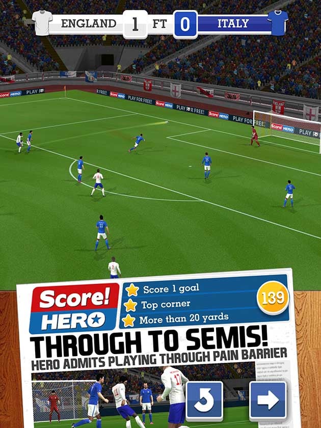 Score Hero لقطة شاشة 1