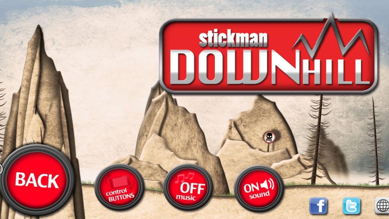 ملصق Stickman Downhill