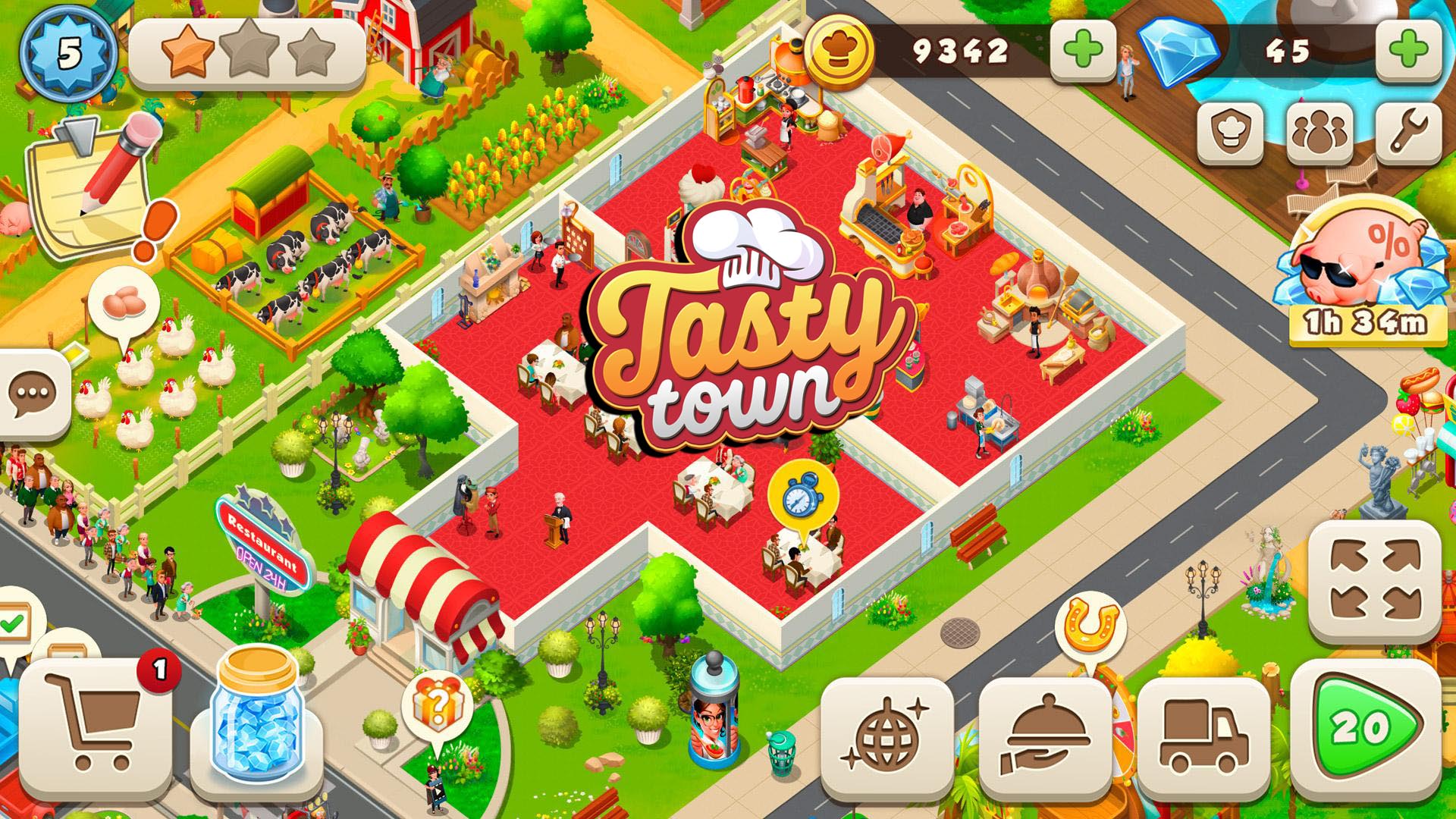 ملصق Tasty Town