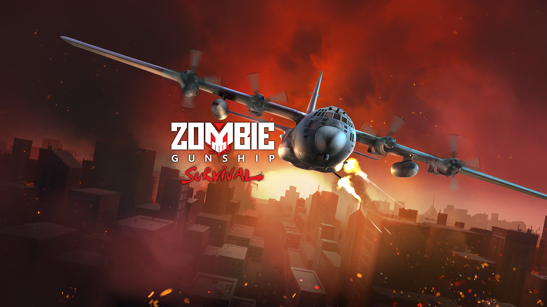 ملصق Zombie Gunship Survival